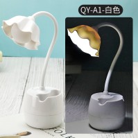 QYA1 white flower USB LED desk lamp