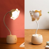 LC010 three-mode yellow flower USB LED desk lamp