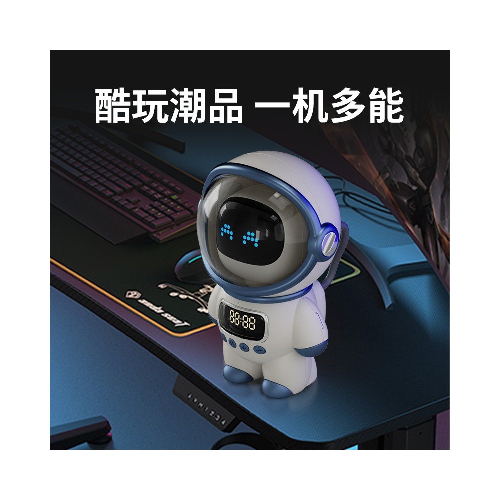 Smart Bluetooth Speaker Alarm Clock with FM Radio and TF Card