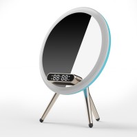 Wireless Charging Bluetooth Speaker Mirror with Phone Stand