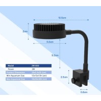 Zetlight M1 ZN1050 Lampu LED Mini Warna Ganda untuk Akuarium Air Laut dan Air Tawar