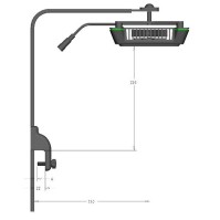 TPYJF TF-150 Luce LED a Spettro Completo per Acquari Reef