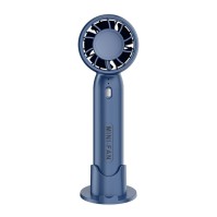 Ventilatore Mini Portatile Senza Pale T10 (2000mAh) con Base Porta Telefono – Ventilatore USB Portatile, Blu/Bianco/Rosa