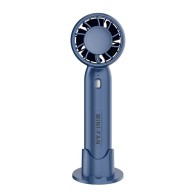 T10 Bladeless Draagbare Mini Ventilator (2000mAh) met Telefoonhouder Basis – USB Draagbare Ventilator, Blauw/Wit/Roze