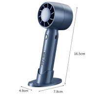 Ventilatore Mini Portatile Senza Pale T10 (2000mAh) con Base Porta Telefono – Ventilatore USB Portatile, Blu/Bianco/Rosa