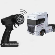 1:43 Camion Drift RC Proporzionale – 2.4G 4WD Giroscopio, LED, Type-C (Mini Semirimorchio)