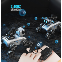 ของเล่นสุนัขกลไกบังคับด้วยรีโมท 8 ล้อ Omni-Drift (2.4GHz, Type-C, โหมดหลายรูปแบบ)