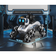 8-Wiel Omni-Drift Gebaar RC Mechanische Hond Speelgoed (2.4GHz, Type-C, Multi-Modus)