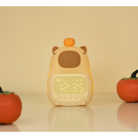 Chytré budík Capybara s nočním světlem – roztomilý USB dobíjecí stolní budík z Číny
