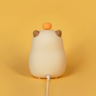 Jam Alarm Pintar Capybara dengan Lampu Malam – Jam Meja USB Isi Ulang yang Lucu dari China