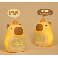 Sveglia Intelligente Capybara con Luce Notturna – Carina Sveglia da Comodino Ricaricabile USB dalla Cina