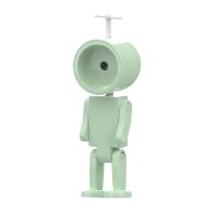 Robot Astronaut Lampa de Noapte Mini Magnetică – Cap Rotund/Pătrat, 4 Culori (Lampă de Birou cu Baterie)