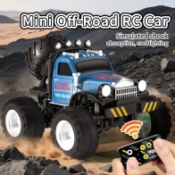 Mini Alloy RC Off-Road Monster Truck – 2.4G, 3-Speed, LED Lights (JJRC)