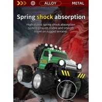 Mini Camion Monstru Off-Road din Aliaj RC – 2.4G, 3 Viteze, Lumini LED (JJRC)