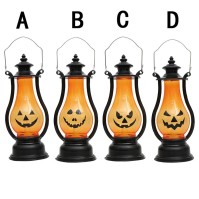 Lampu Lentera Labu Halloween LED – Hiasan Meja/Gantung 16 cm