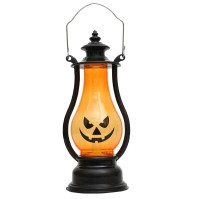 Lampu Lentera Labu Halloween LED – Hiasan Meja/Gantung 16 cm