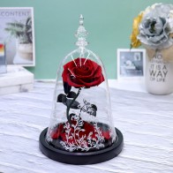 Preserved Rose in Glass Dome Gift (Beauty & the Beast Style, 5 Options)