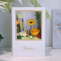 Preserved Rose Arrangement in Book-Style Gift Box, 6 Colors