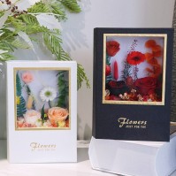 Preserved Rose Arrangement in Book-Style Gift Box, 6 Colors