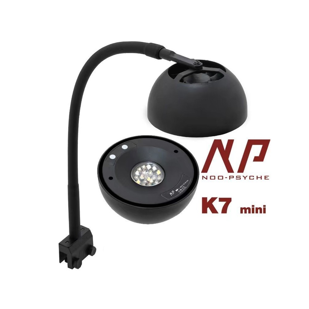 Noopsyche Đèn LED bể cá san hô điều khiển Wifi K7 Mini 60W với giá đỡ cổ ngỗng