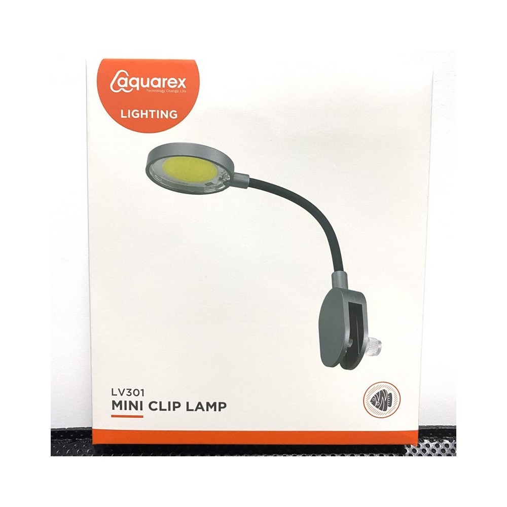 Lâmpada LED Mini Clip AquaRex para Nano Aquários